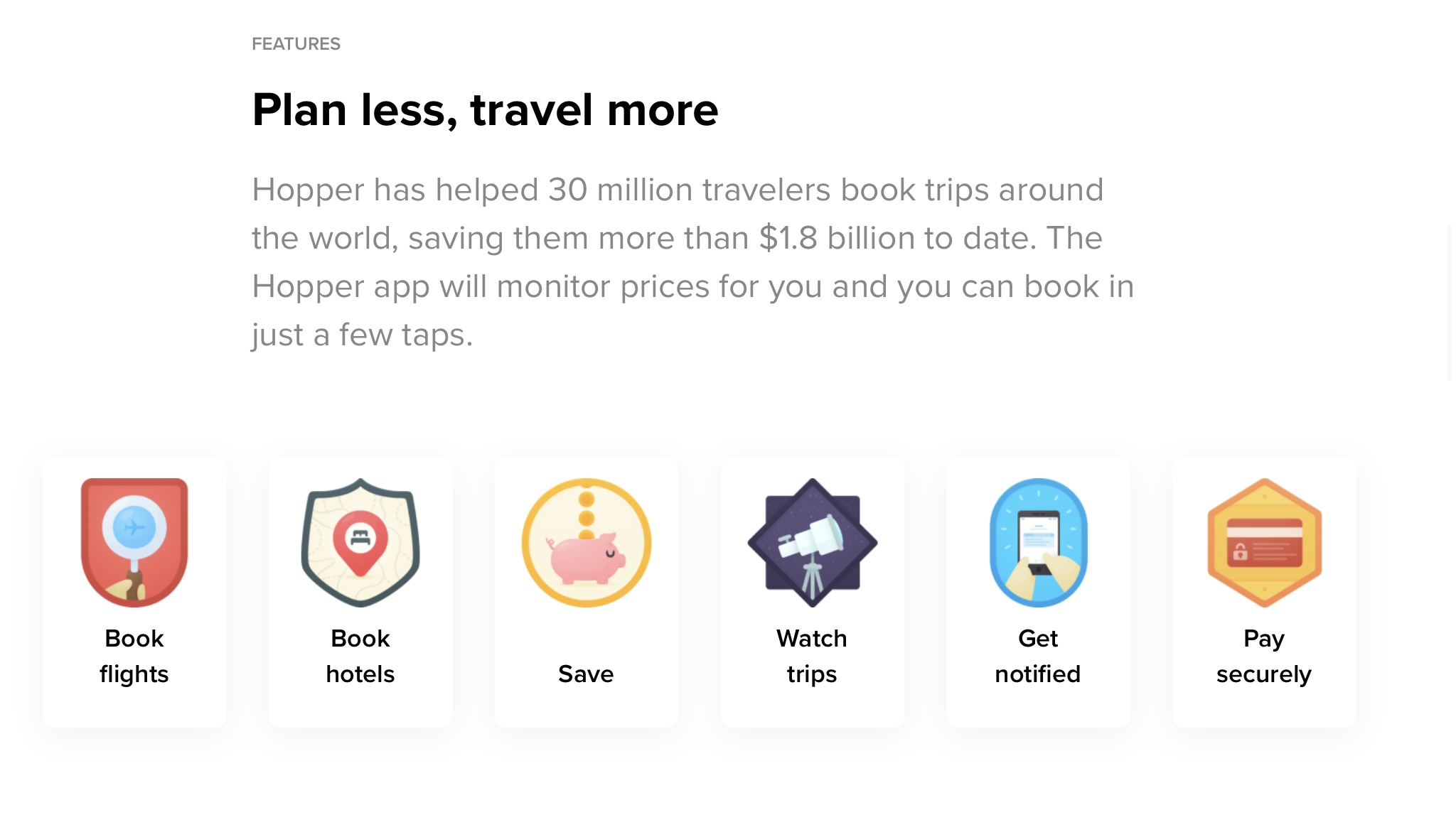 With Hopper, you will never overpay for your travels With Hopper, you will never overpay for your travels